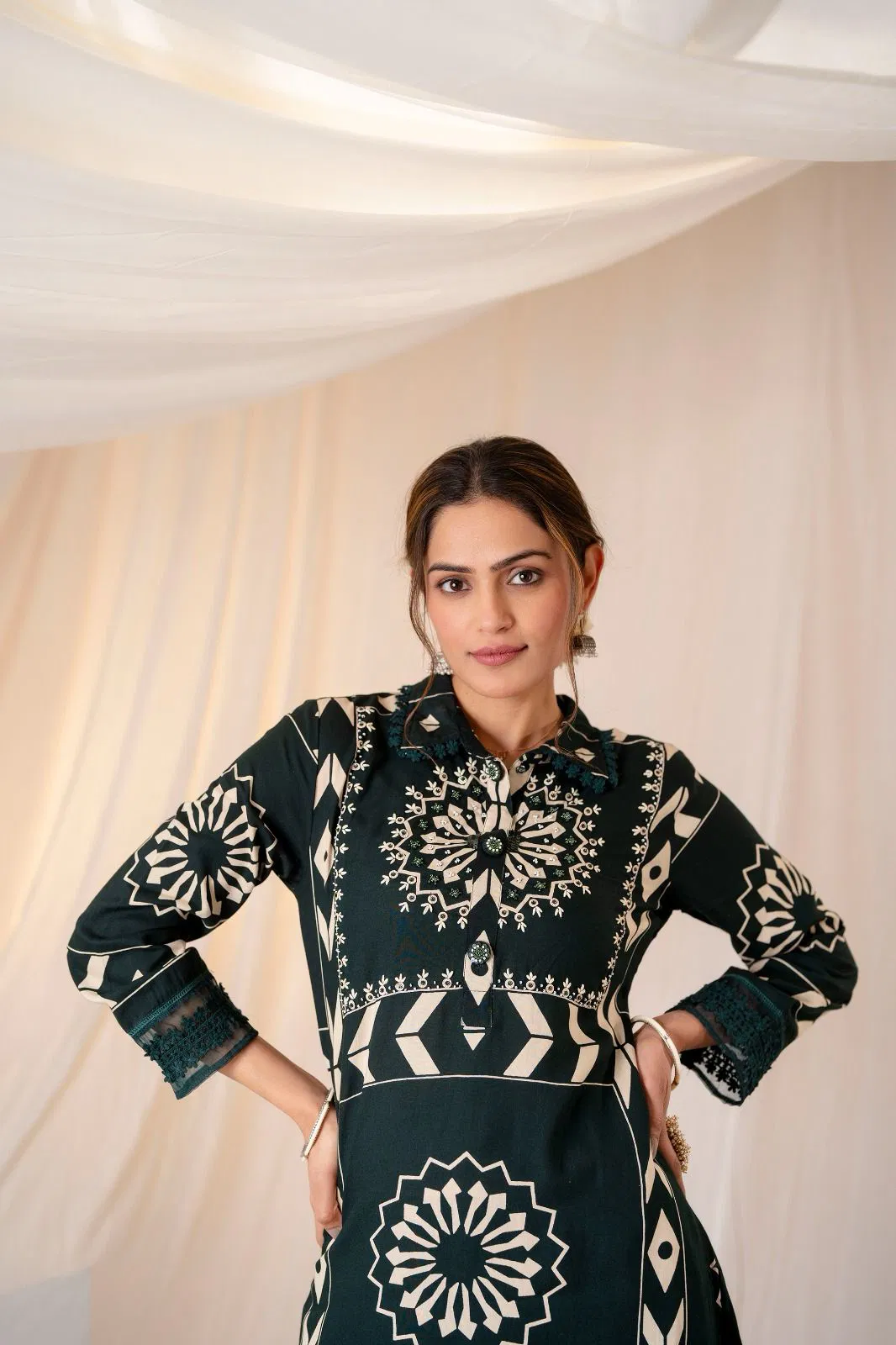 2805 Size Set Designer Rayon Printed Kurti With Palazzo Wholesalers In Delhi
